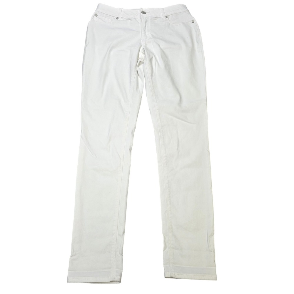 EST. 1946 Denim Straight Leg Jeans Women's Size 8 White Mid-Rise Zip Fly Button